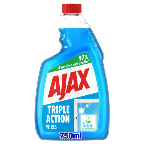 Ajax Vitres Recharge Triple action 75cl