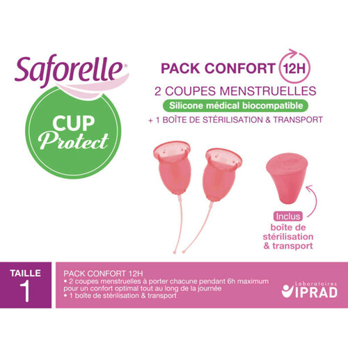 [Para] Saforelle Cup Protect 2 Coupes Menstruelles Taille 1