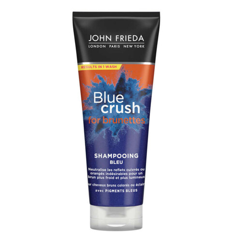 John Frieda Shampooing Bleu pour Brunettes Blue Crush 250ml