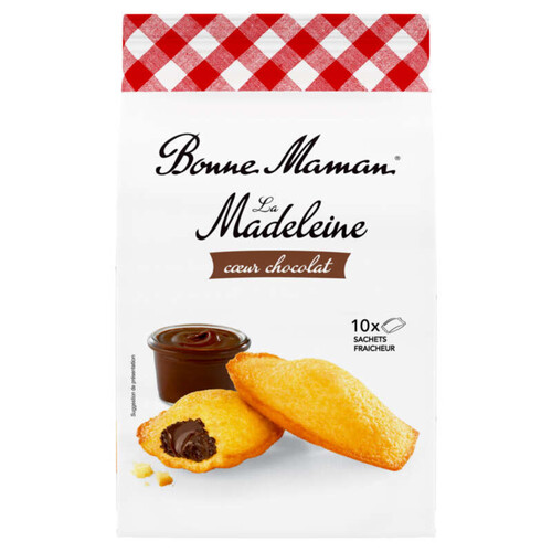 Bonne Maman Madeleine Coeur Chocolat x10 300g