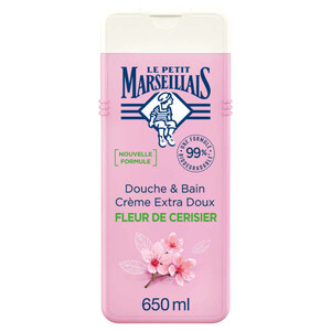 Le Petit Marseillais Gel Douche et Bain à la Fleur de Cerisier 650ml.