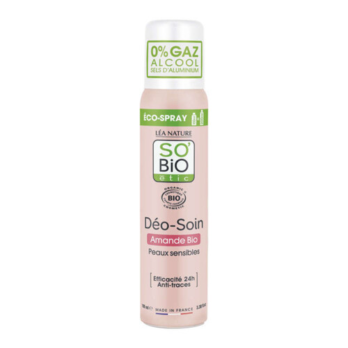 SO'BiO Étic Déodorant Soin Spray à l'Amande Bio 10cl