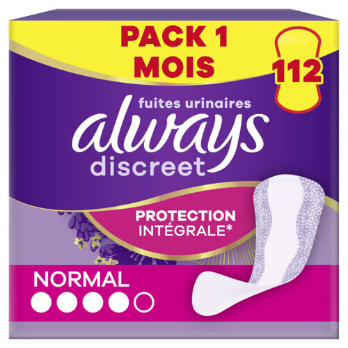 Always Discreet Protège Slips Spécial Fuites Urinaires X28