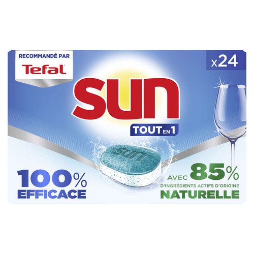 Sun Tout en 1 Tablette Lave-Vaisselle x24