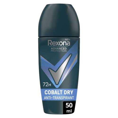 Rexona Men Déodorant Homme Bille Anti-Transpirant 72H Cobalt Dry 50ml