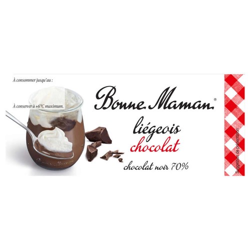 Bonne Maman Liégeois Chocolat 2x105g