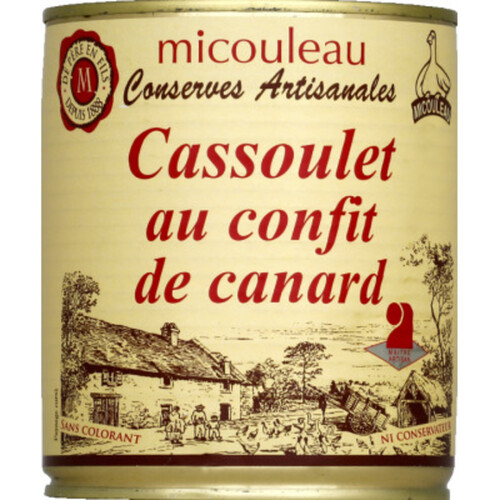 Micouleau Cassoulet au Confit de Canard 840g