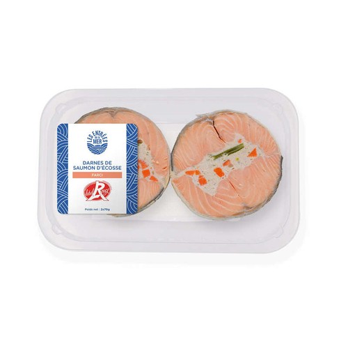 Les Entrées De La Mer Darne de Saumon label rouge par 2  140G