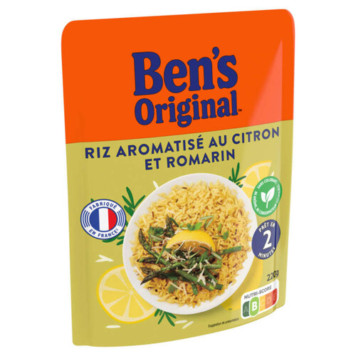 Ben'S Original riz aromatisé au citron et romarin micro-ondable 220g
