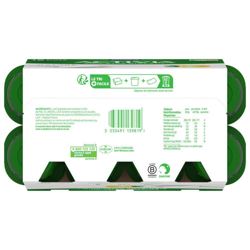 Activia Yaourt Nature Bifidus 16X125G