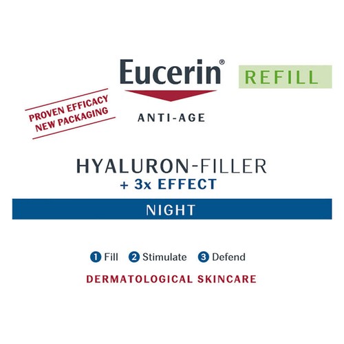 Eucerin Hyaluron-Filler + 3x Effect Soin de Nuit Recharge 50ml