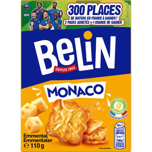 Belin Crackers Monaco Emmental 110g