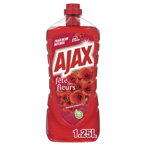 Ajax Fête des Fleurs Nettoyant Fraîcheur Coquelicots 1,25L
