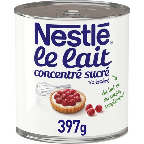 Nestlé Lait Concentré Sucré À Pâtisser Lait Entier Boîte 397g