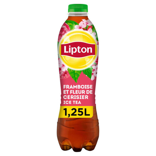 Lipton ice tea saveur framboise et fleur de cerisier 1.25L
