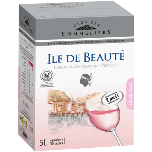 Club des Sommeliers Ile de Beauté Rosé en Cubi Igp 5L