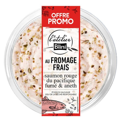 Atelier Blini Au Fromage Frais Saumon 165g Offre promo