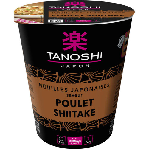 Tanoshi Japon Nouilles Japonaises Saveur Poulet Shiitaké 65g