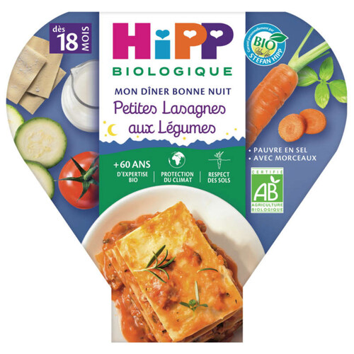 [Par Naturalia]  Hipp Petites Lasagnes Aux Légumes 18M Bio 260G