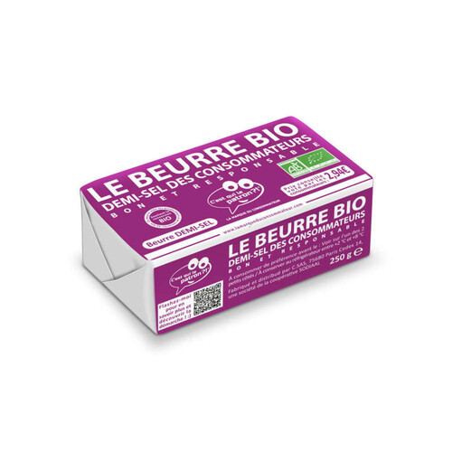 C'est Qui Le Patron Beurre Demi Sel Bio 250gr