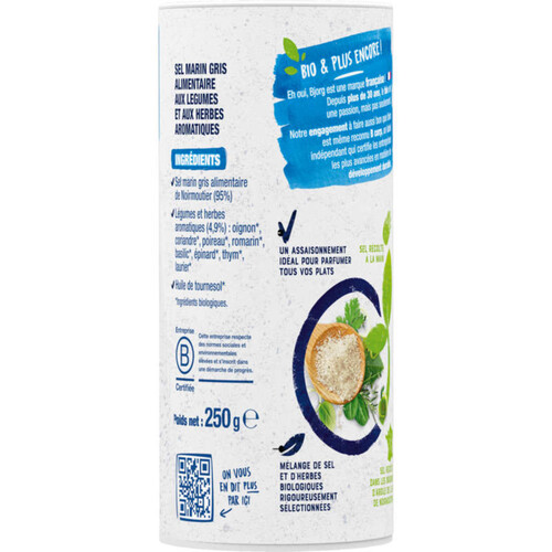 Le goût de l'essentiel Sel et Herbes Bio 250g