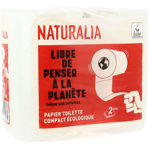 Naturalia Papier Toilette Compact Ecologique x4 684g