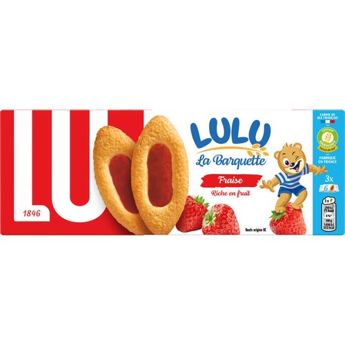 Lu Lulu La Barquette Biscuits Fraise 120g