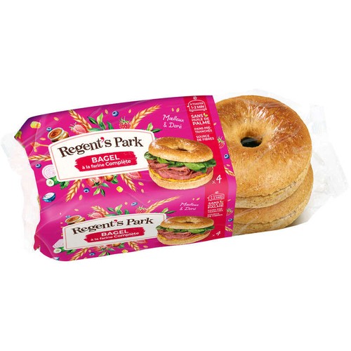 Regent's Park Bagel à la farine complète x4
