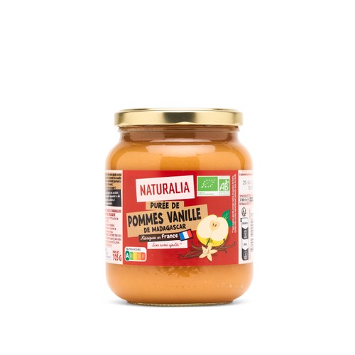 Naturalia Purée de Pommes Vanille de Madagascar 705g