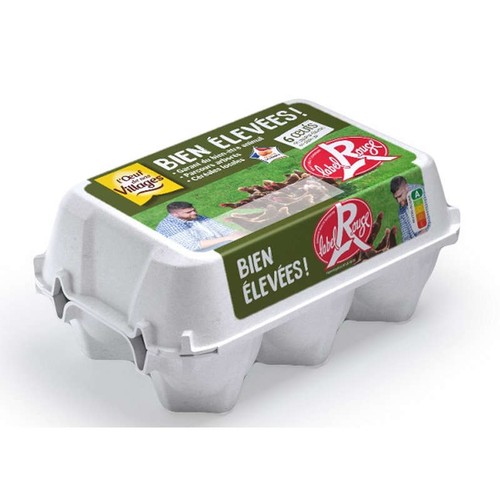 L'Œuf de Nos Villages Gros Œufs label rouge x6