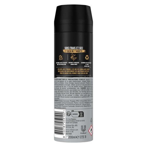 Axe Déodorant Anti-Transpirant Dark Temptation 72H Anti-Humidité 200ml