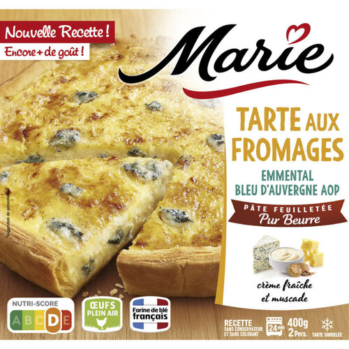 Marie Tarte Aux Fromage Edam & Mozzarella Bleu D’Auvergne 400G