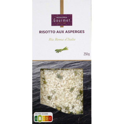 Monoprix Gourmet Risotto aux Asperges au Riz carnaroli d'Italie 250g