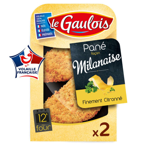 Le Gaulois Pané Milanaise Nature 2x100g