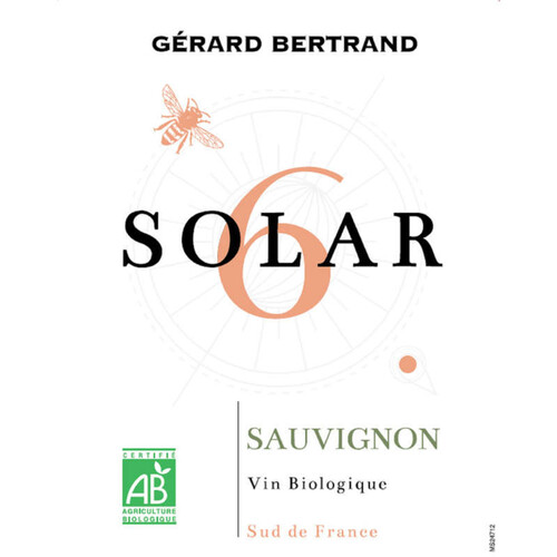 Solar 6 Vin Cevennes IGP blanc 75cl