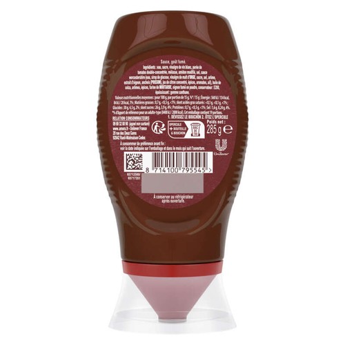Amora Sauce Barbecue Flacon Souple 285g