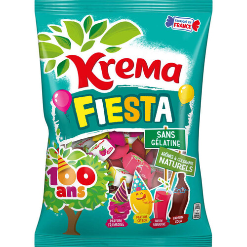 Krema Fiesta Bonbons sans gélatine édition 100 ans 580g