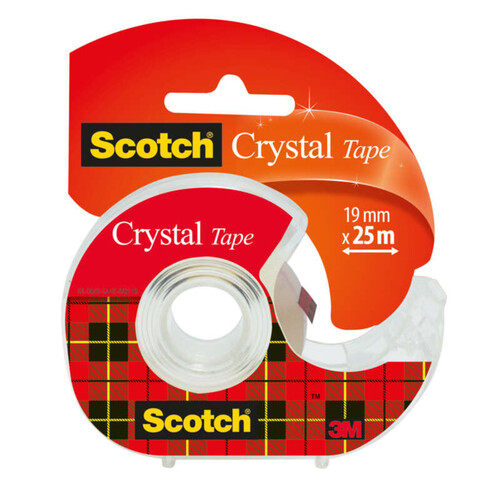 Scotch Ruban Adhésif Invisible Crystal + Dévidoir