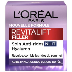 L'Oréal Paris Revitalift Filler Crème Visage Anti-Rides Nuit Revolumisant 50ml