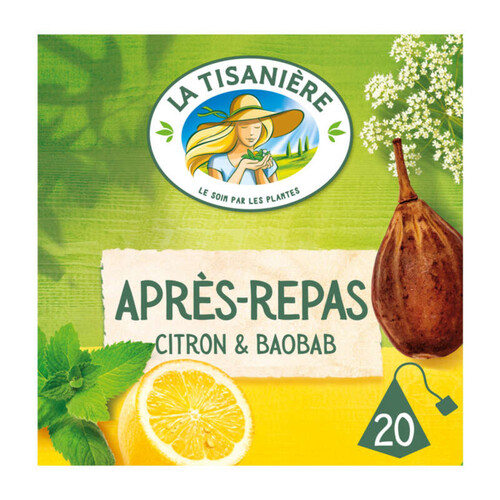 La Tisanière Infusion Après Repas Citron 20 sachets 30g