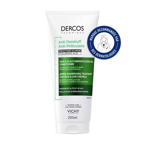 Vichy Dercos Après-Shampoing Traitant Anti-Pelliculaire Cheveux & Cuir Chevelu 200ml