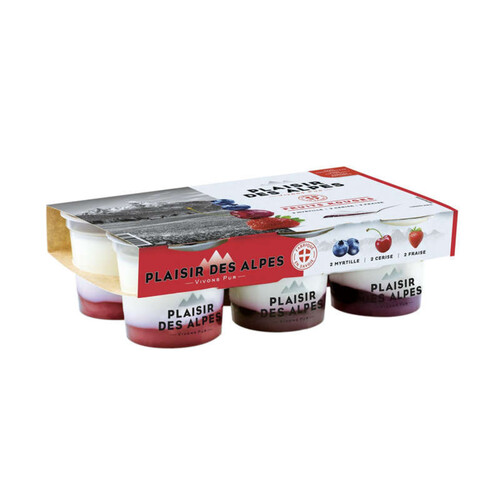 Savoie Yaourt Plaisir des Alpes aux Fruits Rouges 6x125g