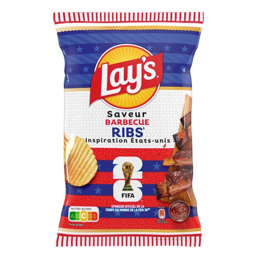 Lay's Chips Ondulées Saveur Barbecue Ribs 120g