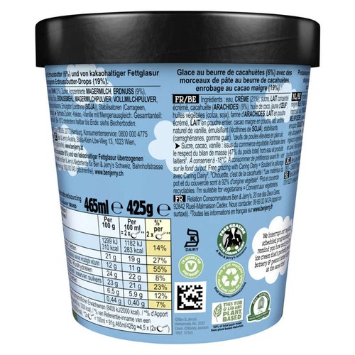 Ben & Jerry's Glace en Pot Peanut Butter Cup 425g