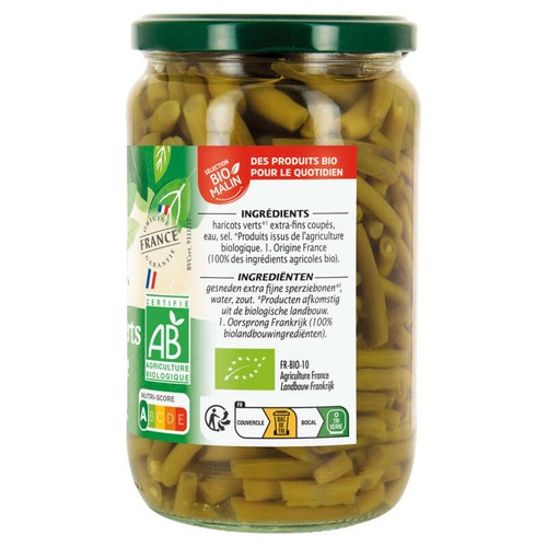 Jardin Bio Haricots verts Bio 660g