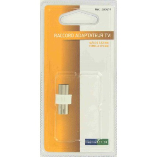 Tréfil Adaptateur Tv Mâle 9,52 / Femelle 9Mm