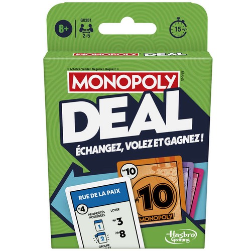 Monopoly Jeu de cartes Deal