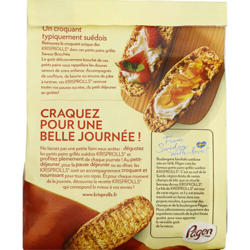Petits pains grillés au blé complet, Monoprix (225 g)  La Belle Vie :  Courses en Ligne - Livraison à Domicile
