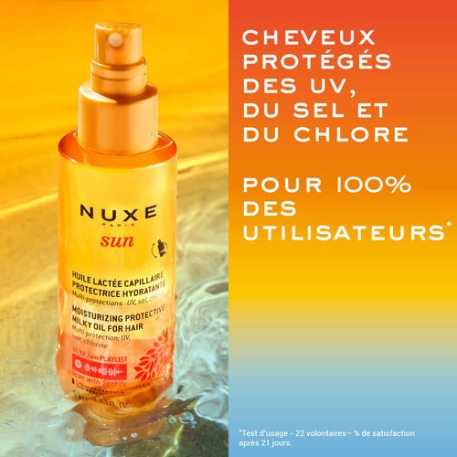 [Para] Nuxe Sun Huile Lactée Capillaire Protectrice Hydratante 100ml