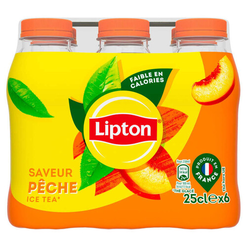 Lipton Ice Tea Boisson au thé saveur pêche 